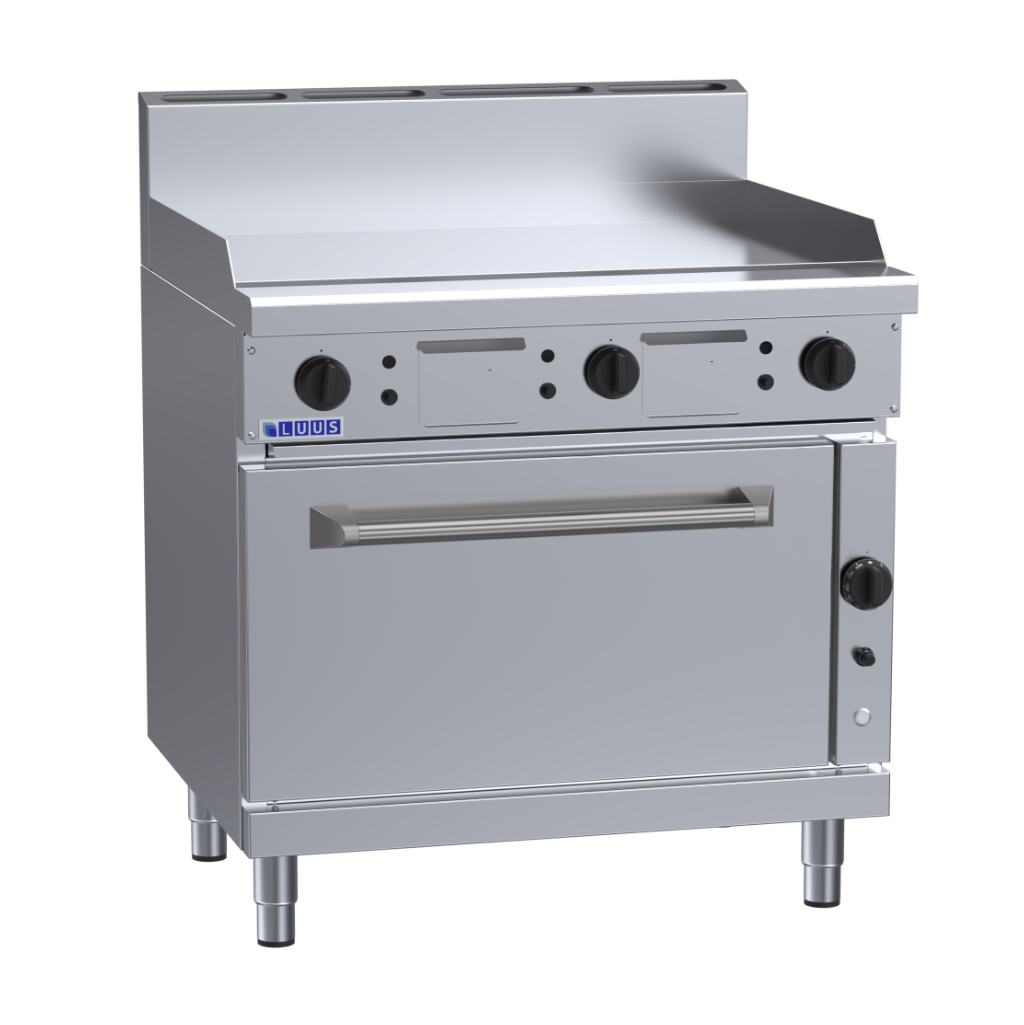 RF-9P: 900mm Commercial Gas Griddle Range &amp; Convection Oven