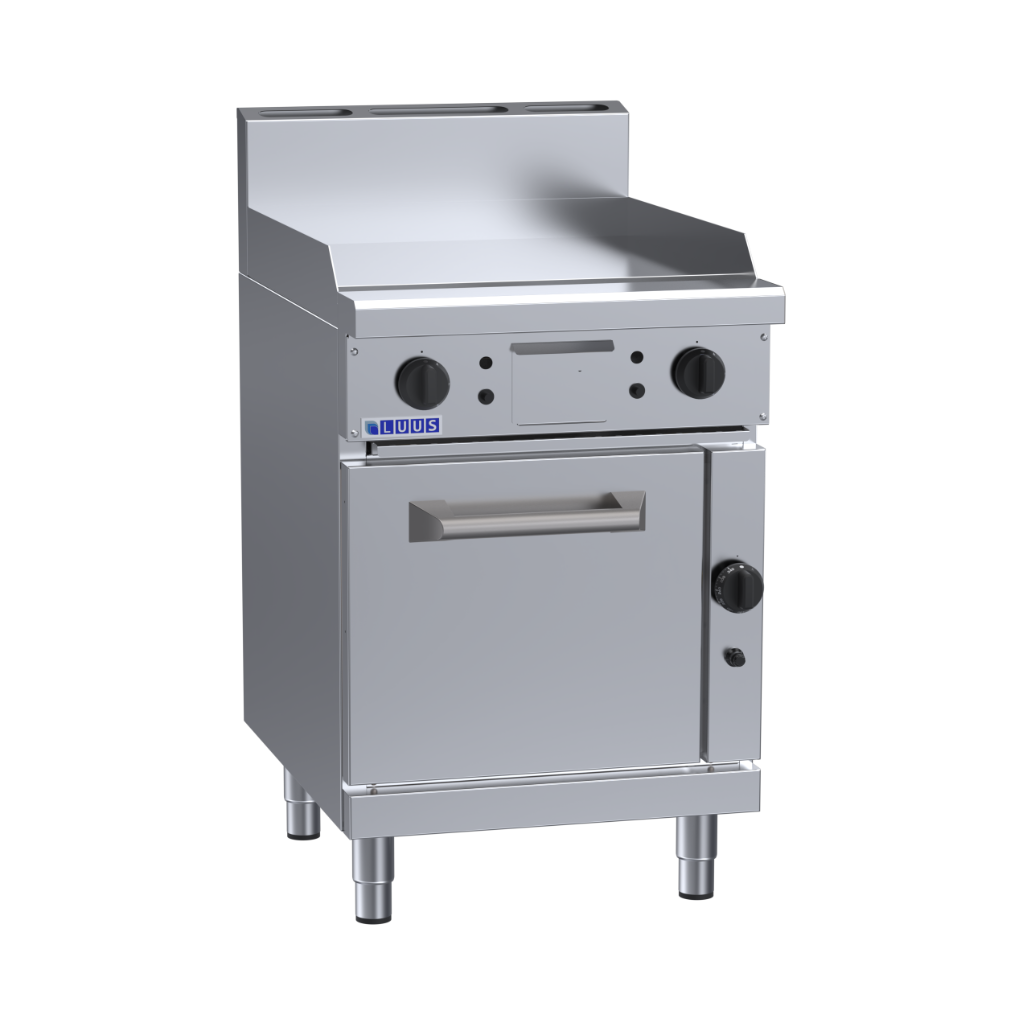 RS-6P: 600mm Commercial Gas Griddle Range &amp; Static Oven