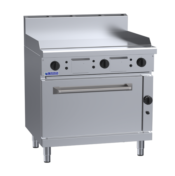 RS-9P: 900mm Commercial Gas Griddle Range & Static Oven