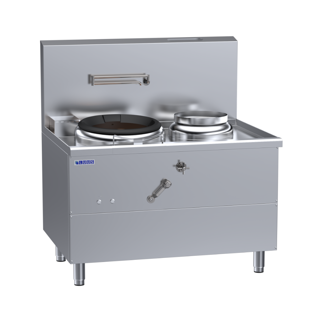 WV-1A1P: 1200mm Commercial Gas Fo San Wok &amp; RHS Pot Combo