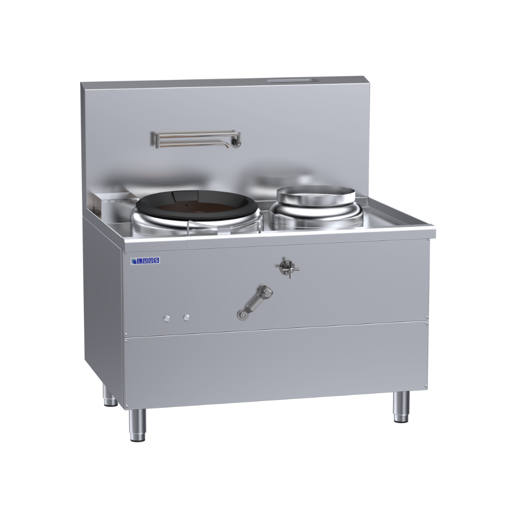 WV-1A1P: 1200mm Commercial Gas Fo San Wok &amp; RHS Pot Combo