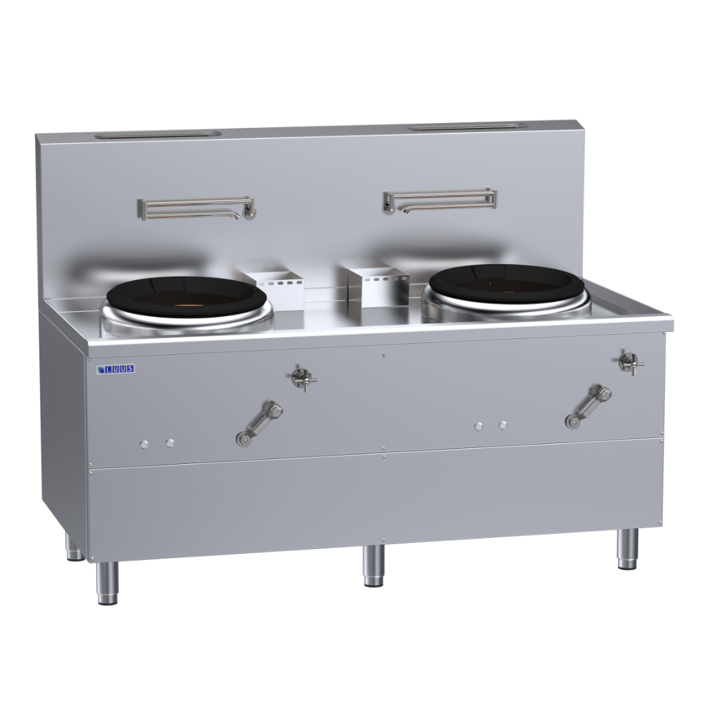 WV-2A: 1750mm Commercial Gas 2 Hole Fo San Wok