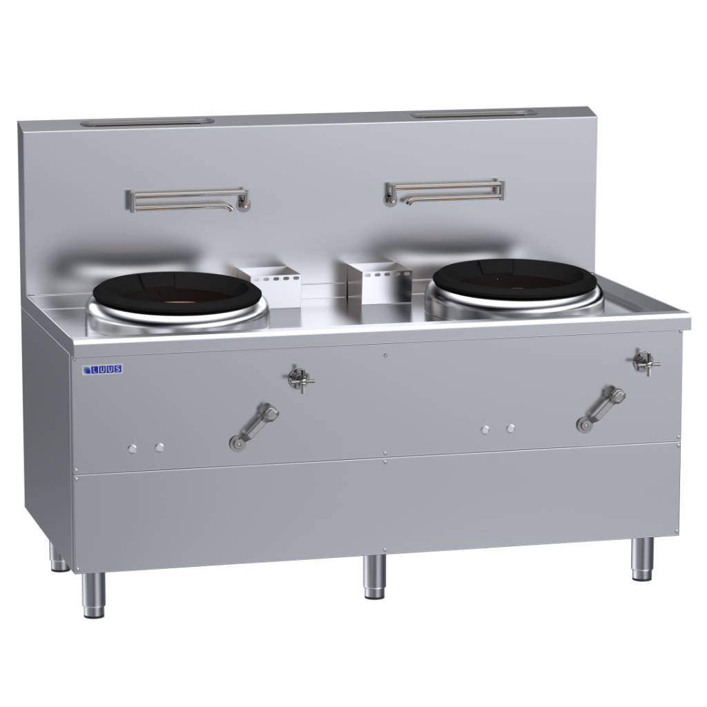WV-2A: 1750mm Commercial Gas 2 Hole Fo San Wok
